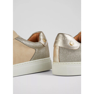 LK Bennett Signature Trench Gold Classic Stud Trainers